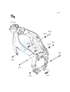 NINJA_ZX-6R_ABS ZX636FFFA FR GB XX (EU ME A(FRICA) drawing Engine Mount