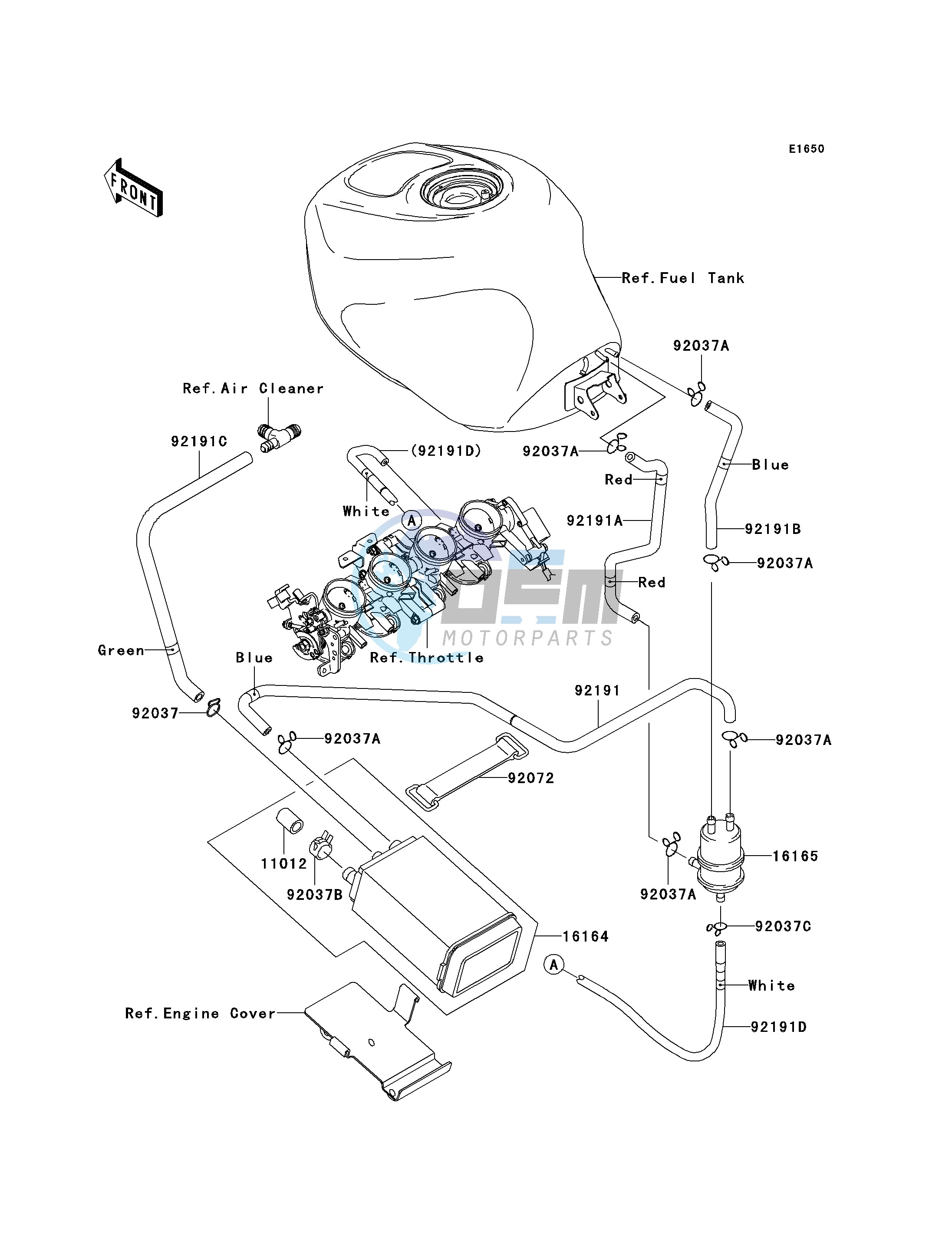 FUEL EVAPORATIVE SYSTEM-- CA- -