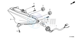 CBR125RWB CBR125RW E drawing TAILLIGHT