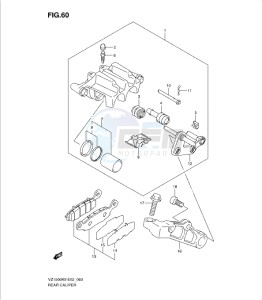 VZ1500K9 drawing REAR CALIPER