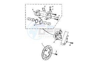 CS JOG R 50 drawing FRONT BRAKE CALIPER