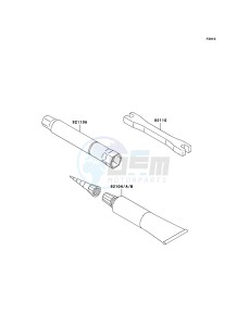 KX250F KX250T6F EU drawing Owner's Tools