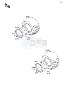 KSF 250 A [MOJAVE 250] (A3-A7) [MOJAVE 250] drawing TIRE