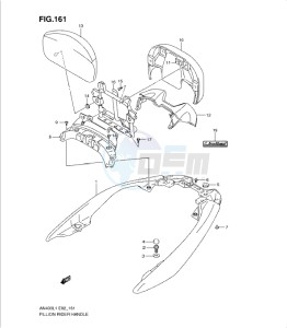 AN400Z drawing PILLION RIDER HANDLE (AN400ZAL1 E19)