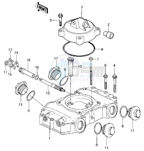 KZ 440 B (B1) drawing CYLINDER HEAD COVER -- 80 B1- -