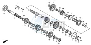 CRF230F drawing TRANSMISSION