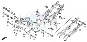 CBR600FS drawing FRAME BODY (2)