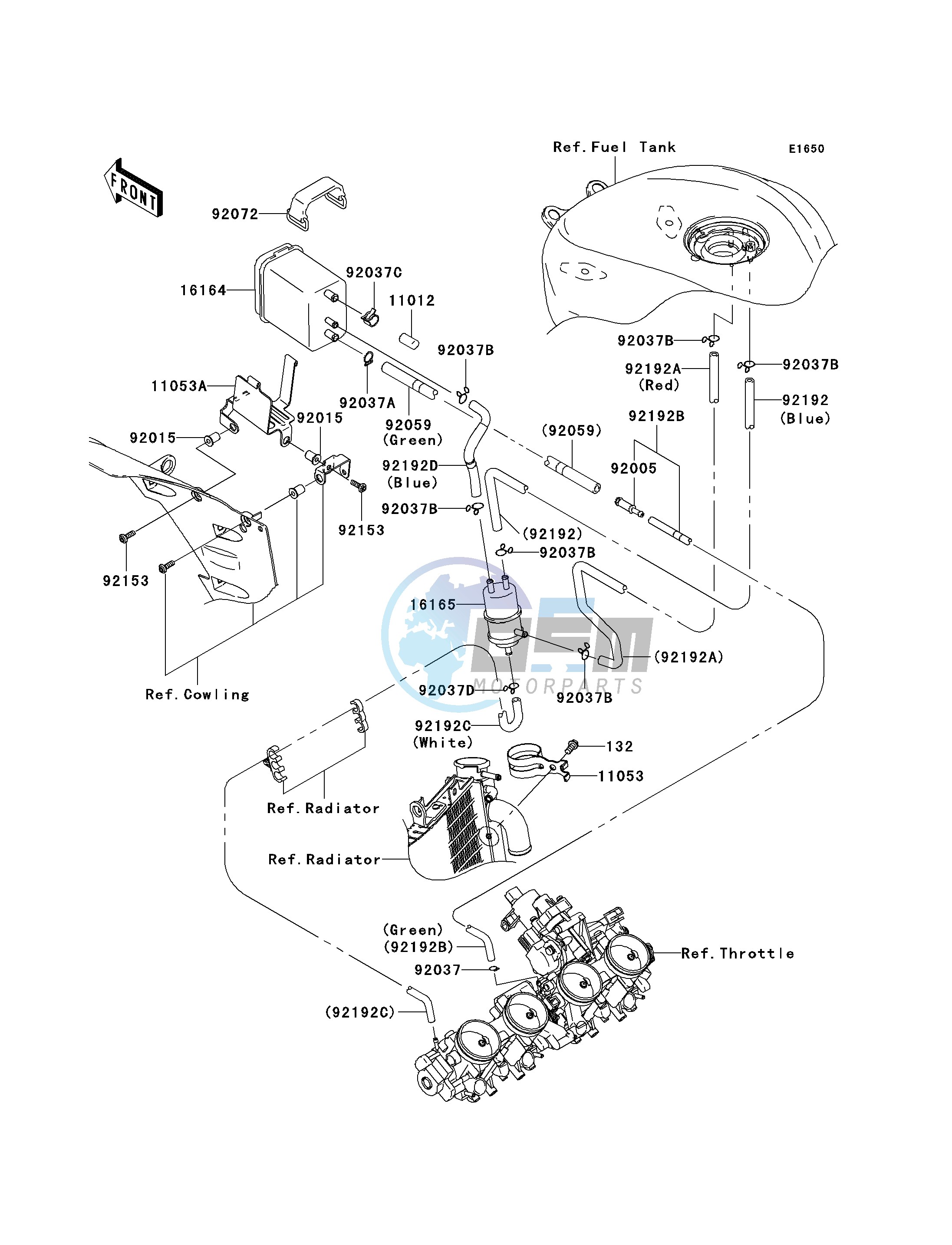 FUEL EVAPORATIVE SYSTEM-- CA- -