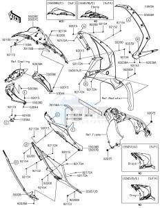 NINJA ZX-10R ZX1000SJFA XX (EU ME A(FRICA) drawing Cowling Lowers