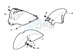 X9 EVOLUTION 250 drawing Mudguard