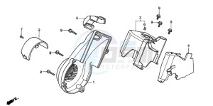 NH80MD drawing FAN COVER/SHROUD/ AIR GUIDE COVER