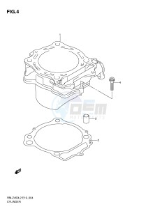 RM-Z450 (E19) drawing CYLINDER