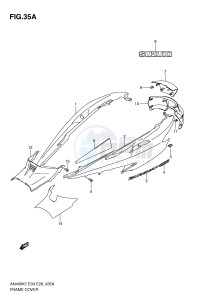 AN400 (E3-E28) Burgman drawing FRAME COVER (MODEL K9)