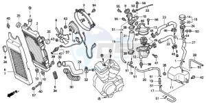 VT600C drawing RADIATOR