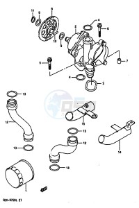 GSX-R750 (J-K-L) drawing OIL PUMP