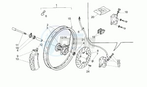 Pegaso 50 drawing Front wheel