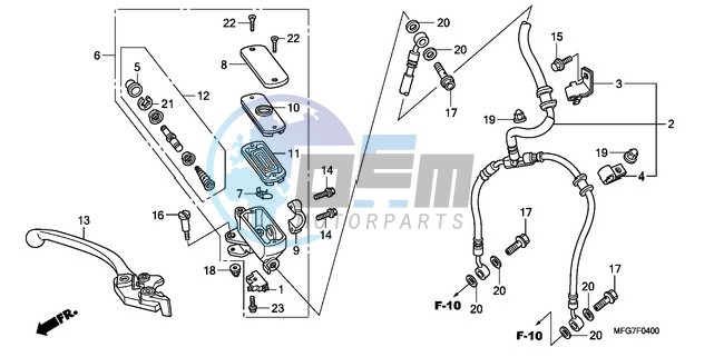 FR. BRAKE MASTER CYLINDER (CB600F/F3)