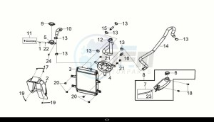 CRUISYM a 250 (LV25W2-EU) (M0) drawing RADIATOR