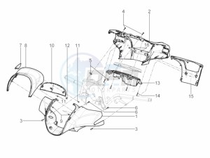 BEVERLY 350 ST 4T 4V ie E4 ABS (NAFTA) drawing Handlebars coverages