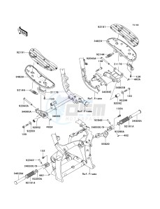 VN 2000 E [VULCAN 2000 CLASSIC] (6F-7F) E6F drawing FOOTRESTS