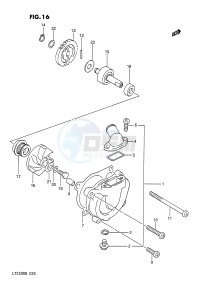 LT250R (E28) drawing WATER PUMP (MODEL F G)