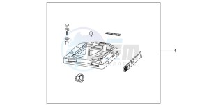 FJS600D 400 SILVER WING drawing REAR BASE CARRIER