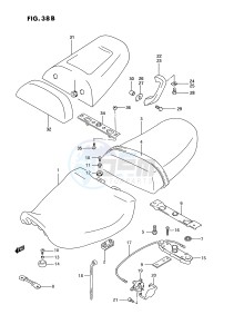 GSX-R750W (E2) drawing SEAT (MODEL S)