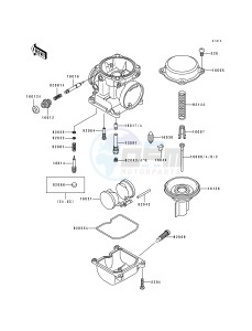 ZR 1100 A [ZR1100 ZEPHYR] (A1-A4) drawing CARBURETOR PARTS