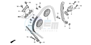 CBF1000A drawing CAM CHAIN/TENSIONER