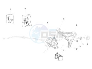 V7 II Stornello ABS 750 (APAC) drawing Rear brake caliper