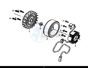 MIO 50I (25 KM/H) (FS05W1-NL) (E4) (L8-M0) drawing AC GEN. ASSY