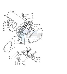 TZR RR 125 drawing CRANKCASE COVER