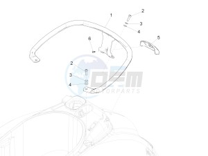 GTS 300 ie ABS (APAC) drawing Rear luggage rack