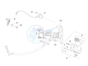 RSV4 1000 RR E4 ABS (EMEA, LATAM) drawing Rear brake caliper