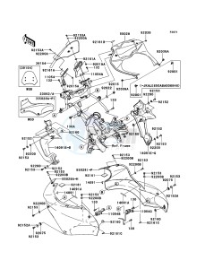 VERSYS KLE650B9F GB XX (EU ME A(FRICA) drawing Cowling