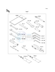 ZX 1400 A [NINJA ZX-14] (A6F-A7FA) A7FA drawing OWNERS TOOLS