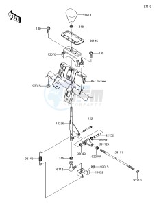 BRUTE FORCE 750 4x4i EPS KVF750HHF EU drawing Control