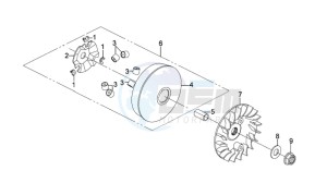 QUAD LANDER 250 drawing CLUTCH / V BELT