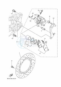 MWS125-C TRICITY 125 (BCS5) drawing REAR BRAKE CALIPER