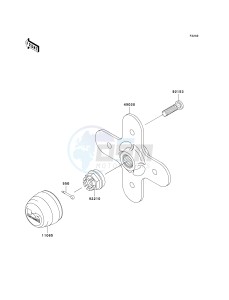 KVF 650 G [BRUTE FORCE 650 4X4I HARDWOODS GREEN HD] (G6F-G9F) G8F drawing REAR HUB