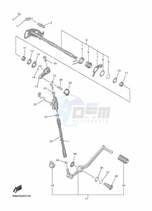 YZF600 YZF-R6 (BN6K) drawing SHIFT SHAFT