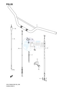 DR-Z125 (E28-E33) drawing HANDLEBAR