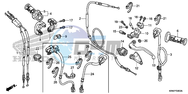 HANDLE LEVER/SWITCH/CABLE