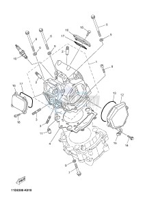 XT660ZA XT660Z ABS TENERE (2BE3 2BE3 2BE3) drawing CYLINDER HEAD