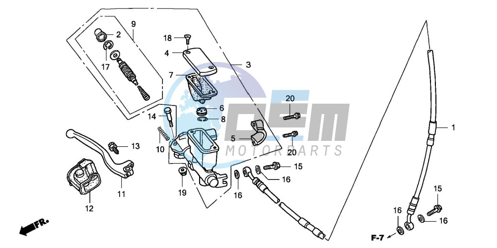 FR. BRAKE MASTER CYLINDER