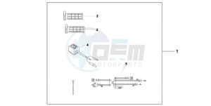 CBF600NA9 Europe Direct - (ED / ABS 25K) drawing HEATED GRIPS