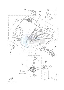 DT125 (3TTR) drawing FUEL TANK