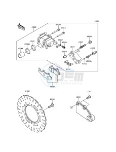 NINJA_300 EX300ADF XX (EU ME A(FRICA) drawing Rear Brake