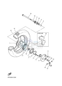 PW50 (2SA5 2SA6) drawing FRONT WHEEL