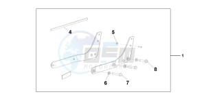 VT750C drawing BACKREST/REAR CAR